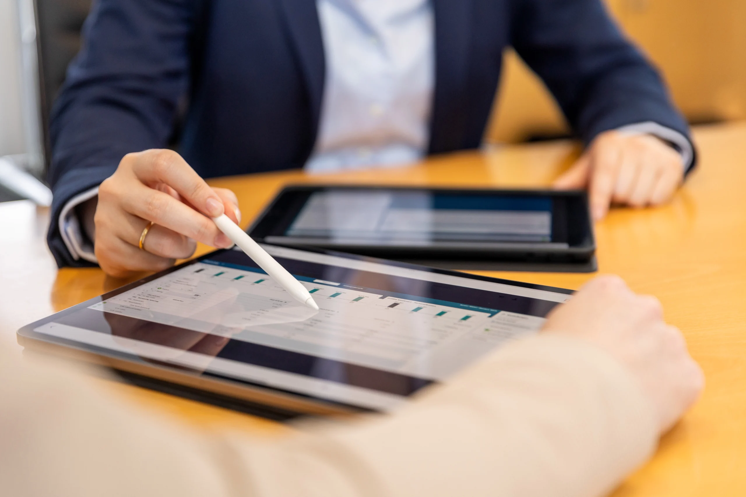 Digitale Beratung mit Tablet